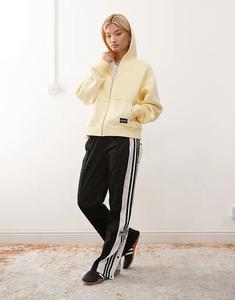 Толстовка COLLUSION свободного кроя на молнии с заклепками в цвете пахты