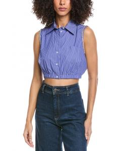 Рубашка в полоску Sandro, синий