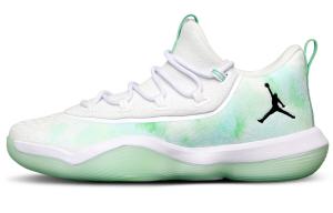 Баскетбольные кроссовки Super.Fly 1 мужские с низким верхом белые/зеленые Jordan