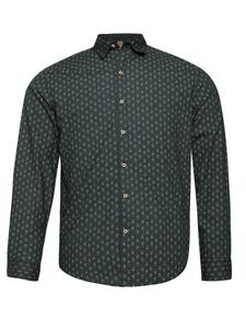 Рубашка на пуговицах классического кроя Campus Sutra Walker, зеленый