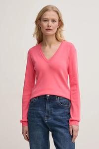 Хлопковый свитер United Colors Of Benetton, розовый