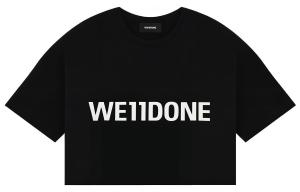 WE11DONE Футболка SS23 женская черная