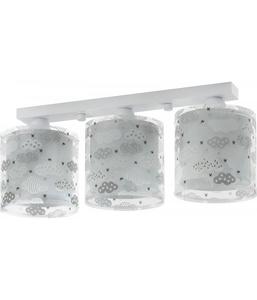 Потолочный светильник Dalber 3 Lichter Kinder Wolke, серый