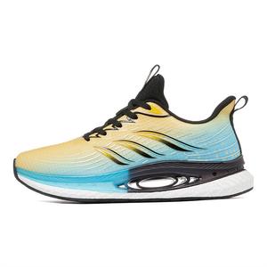 Кроссовки унисекс с низким верхом светло-голубые/желтые Voit