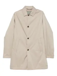 Однобортное пальто Canali, коричневый