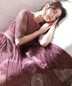 Вечернее платье, приглашение, платье для особого случая, свадьба, церемония совершеннолетия, официальное платье Pourvous, цвет Rose Purple