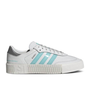 Кроссовки Adidas SWAROVSKI X WMNS SAMBAROSE 'WHITE CLEAR AQUA', белый