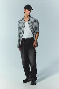 Мешковатые джинсы carpenter H&M, черный