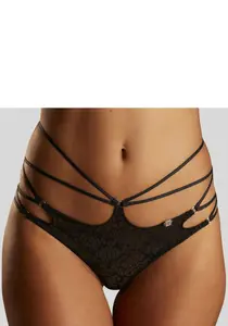 Стринги JETTE с эффектной лентой, черный