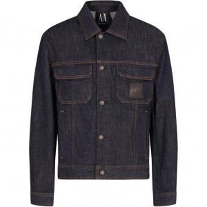 ARMANI EXCHANGE Джинсовая куртка ae мужская denim blue