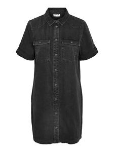 Noisy may Рубашка-платье в черном дениме