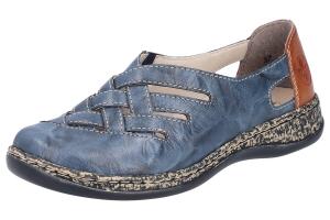 Классические балетки Rieker, цвет Navy/Dusty blue
