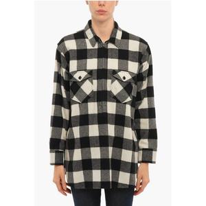 АРХИВ Рубашка-поповер в клетку Buffalo с двойной грудью Woolrich, Black and White