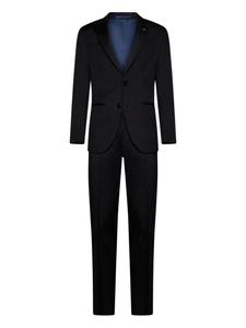 Однобортный костюм D4.0 с заостренными лацканами, черный