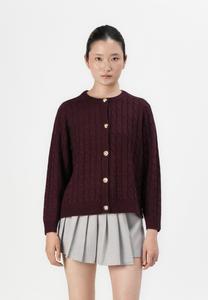 Кардиган VILA VIPENNE CARDIGAN, Winetasting/Dark Red