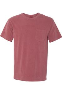 Футболка Comfort Colors Garment-Dyed Heavyweight Pocket, цвет brick