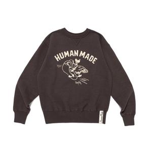 Свитшот FW25 Unisex HUMAN MADE, Charcoal