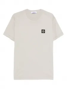 Футболка с нашивкой-логотипом Stone Island, нейтральный