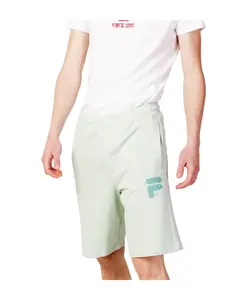 Простые мужские шорты из зеленого хлопка Fila, зеленый