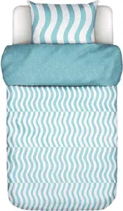 Наволочка из атласа , односпальная, цвет Filip, цвет Sea Blue, размер 40x40 Marc O'Polo