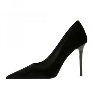 Туфли на тонком каблуке высотой 9,5 см, женские QITUMAUL, Black[Heel Height 9.5Cm]