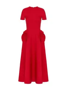 Платье миди Valentino Rose с карманами RED Valentino, красный