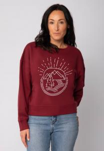 Толстовка watapparel NATUR IST SCHÖN, Burgundy/Dark Red