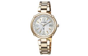 CITIZEN Часы C Solar Quartz Movement Titanium Alloy Strap Watch Women's Watch White Dial, Silver White