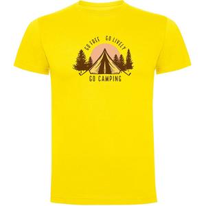 Футболка с коротким рукавом Kruskis Go Free Go Lively, желтый