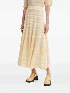 Юбка миди в полоску AERON, нейтральный