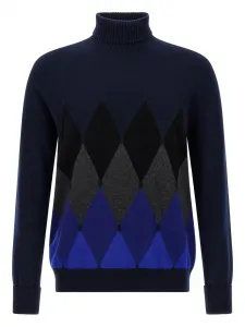 Водолазка с узором "аргайл" Ballantyne, синий