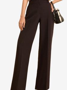 Love & roses Широкие брюки со складками спереди в черном цвете