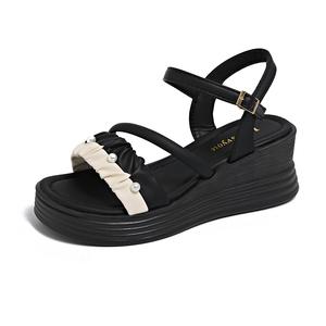 TONYBEAR Римские сандалии женские черные, цвет Black