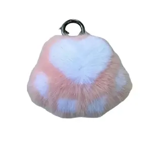 Очаровательные куклы-подвески из искусственного меха норки с коготками котенка высотой 5 см Dolls and bears dance, белый