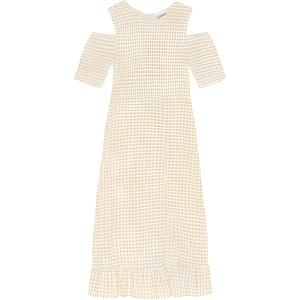 Футболка с короткими рукавами женская светло-бежевая GANNI