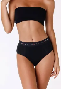 Трусики для менструации с высокой талией, для умеренных выделений, 2 шт. Lovable, Black