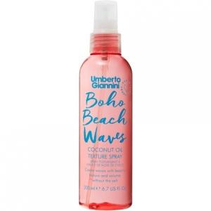 Umberto Giannini Beach Waves Boho Текстурный спрей 200 мл - Спрей для волн с кокосовым маслом без соли и УФ-фильтрами для защиты цвета