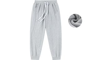 Вязаные спортивные брюки унисекс VEIDOORN, ветрозащитные, серые