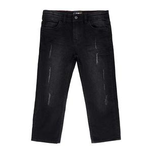 Джинсы для мальчиков 4-7 лет fashion rip & repair с деталями на колене Rawx, Black