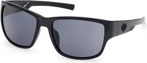 Современные квадратные солнцезащитные очки HARLEY-DAVIDSON, полированный черный цвет, Lenti Fumo, Polished Black