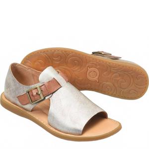 Женские сандалии Ivey в светло-золотом металлическом оттенке Panna Cotta Born