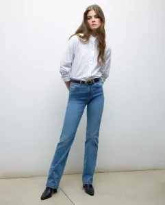 Женские джинсы прямые средняя посадка Tintoretto, бледно-голубой