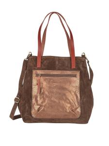 Сумка шоппер Curuba Rogen, цвет Cognac/Dark brown