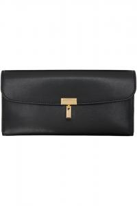Кожаный кошелек T-Lock Toteme, черный