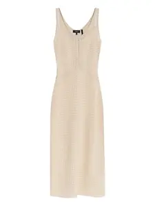 Платье миди, связанное крючком Theory, нейтральный