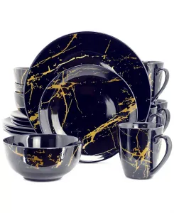 Набор столовых приборов Bolt 16 предметов, сервиз на 4 персоны Elama, blue