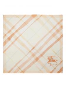 Шарф в акварельную клетку Burberry, нейтральный