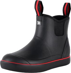 Женские сапоги Trudave, противоскользящие короткие дождевые сапоги для женщин, водонепроницаемые резиновые садовые сапоги для рыбалки, сельского хозяйства и работы на улице, размеры 6-11, Black