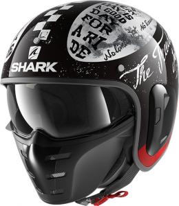Шлем Shark s-drak 2 tripp in jet, Black/White