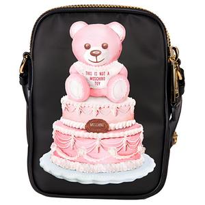 Нейлоновая Кроссбоди Сумка Через Плечо Женская Черная MOSCHINO